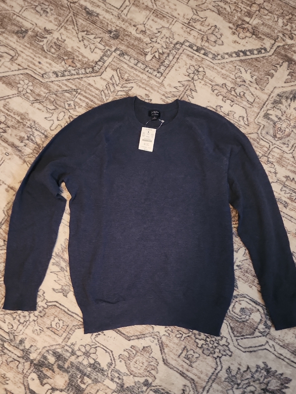 New J. Crew Small Crewneck Sweater in Navy. Tags Attatched